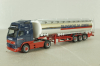 Volvo FH 12 Globetrotter XL with semi-trailer tank "Transport de jongh", blue/chrome, 145350, Herpa 1:87