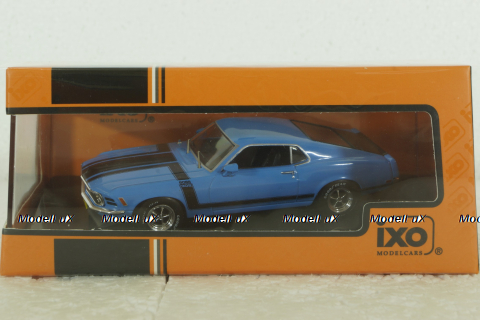 Ford Mustang Boss 302 1970, blue, CLC569, IXO 1:43