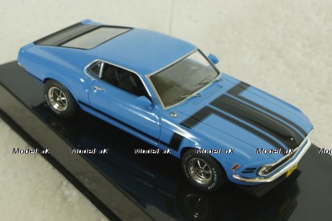 Ford Mustang Boss 302 1970, blue, CLC569, IXO 1:43