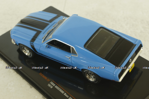 Ford Mustang Boss 302 1970, blue, CLC569, IXO 1:43