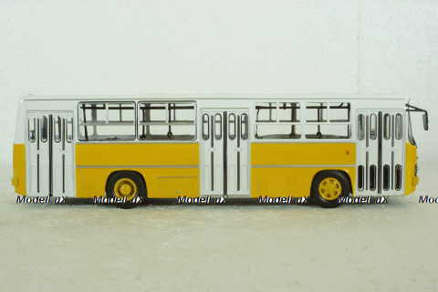 Икарус-260, желтый (белые двери), 900483, Советский Автобус 1:43