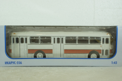 Икарус-556, бело-красный, 360003, Советский Автобус 1:43
