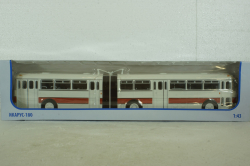 Икарус-180, бело-красный, 350004, Советский Автобус 1:43