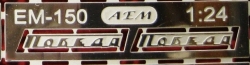 Фототравление Набор шильдиков ГАЗ М20 Победа, EM-150, 1:24