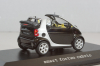 Smart fortwo cabrio black with body panel Fresh-Up (white), 0012497V001C51Q00, Minichamps 1:43