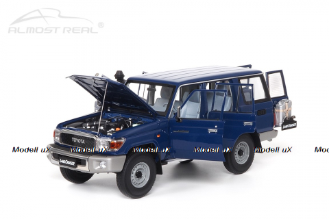 Toyata Land Cruiser 76, 2017, blue, ALM870101, Almost Real 1:18