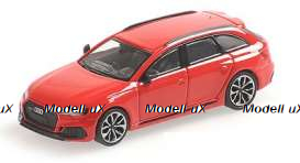 Audi RS4 Avant, 2018 red, 870018212, Minichamps 1:87