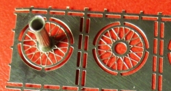 Фототравление Имитация спицованных колес №1 (никелирование), EM-178, 1:43