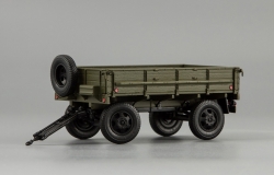 Прицеп 2-ПН-2 (гражданские номера) (с дугами и тентом), 600201, DiP Models 1:43