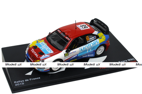 CITROEN XSARA WRC #68 Y. MULLER - G. MONDESIR RALLY DE FRANCE 2010, IXO 1:43