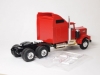 Kenworth W900 Aerocab with Flatbed Trailer and Pipe Load 