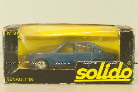 Renault 18 1978, blue, #91, Solido 1:43