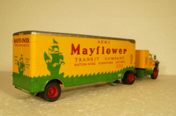 Chevrolet 9100 LCF Aero Mayflower Transit Company Moving Pup Trailer 1956  Golden Yellow Forest Green Semi-Remorque Americans #28 Altaya 1:43