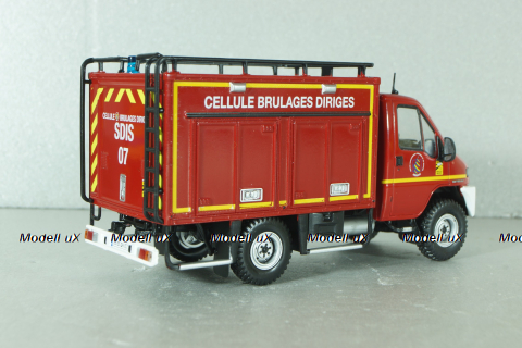 SCAM SMT55 VABD VIDON 4x4 2005, Véhicule d'appui brûlages dirigés (Ardèche), Sapeurs-Pompiers №51, Altaya 1:43 С журналом!