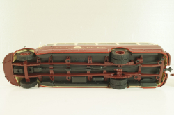 Mercedes-Benz O 6600 bus with trailer "Stuttgarter Sehloss Kurier" 1951 , red/cream, B66042533, Schuco 1:43