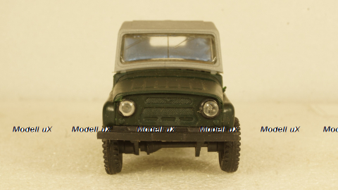 Уаз-469М, зелёный/серый, 1:43