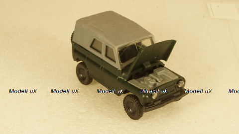 Уаз-469М, зелёный/серый, 1:43
