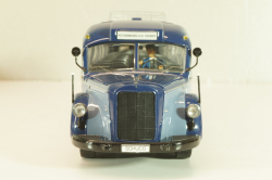 Mercedes-Benz O 6600  bus with figuren driver "Rothenburg O.D. Tauber"  1951 , blue/light blue, 02743, Schuco 1:43
