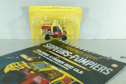 Polaris Ranger 800 ULS (UTV),unité légère de secours ( haute-savoie ), Sapeurs-Pompiers №54, Altaya 1:43 С журналом!