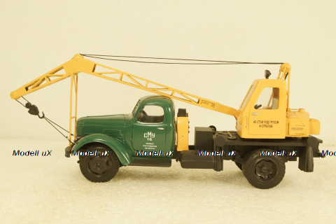 Зил-164А автокран, 1960, зелено-желтый, Херсон Моделс 1:43 