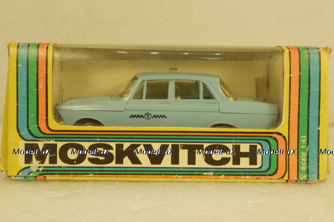 Москвич-412, такси, май 90г., Тантал/Радон 1:43