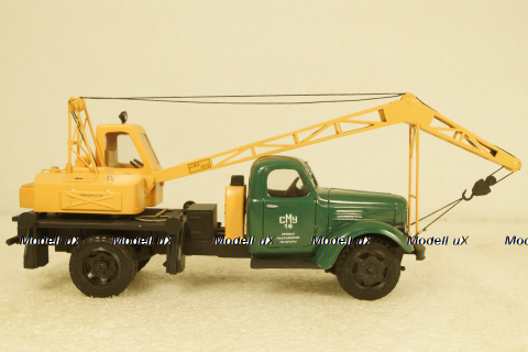 Зил-164А автокран, 1960, зелено-желтый, Херсон Моделс 1:43 