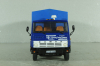 Камаз-5325 бортовой с тентом, синий/зеленый, Автоистория (Конверсия) 1:43