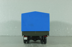 Камаз-5325 бортовой с тентом, синий/зеленый, Автоистория (Конверсия) 1:43