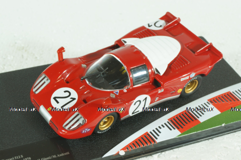 Ferrari 512 S #21 winner 12h Sebring 1970 Vaccarella, Giunti, Andretti, Altaya, Ferrari Racing Collection 1:43