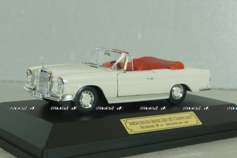 Mercedes-Benz 220 SE Cabriolet (W111) 1965, white, 4310, Faller 1:43
