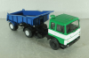 Маз-5432 с п/прицепом самосвалом Маз-5232В откидывающая кабина, зелений/синій, Deagostini + АвтоИстория 1:43