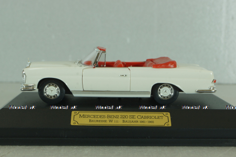 Mercedes-Benz 220 SE Cabriolet (W111) 1965, white, 4310, Faller 1:43