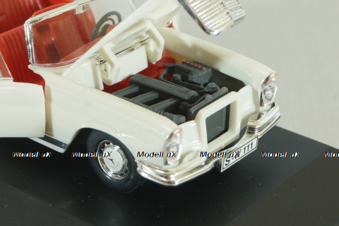 Mercedes-Benz 220 SE Cabriolet (W111) 1965, white, 4310, Faller 1:43