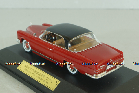 Mercedes-Benz 220 SE Coupe (W111) 1965, white, red/black, 4318, Faller 1:43