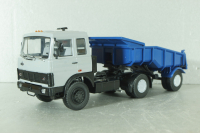 Маз-5432 с п/прицепом самосвалом Маз-5232В сірий/синій, АвтоИстория 1:43