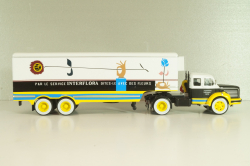 Berliet TLM 10 R tractor with semi-trailer "Interflora" 1953, white/yellow/blue, Semi-remorques D'exception #5, Altaya 1:43