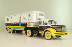 Berliet TLM 10 R tractor with semi-trailer "Interflora" 1953, white/yellow/blue, Semi-remorques D'exception #5, Altaya 1:43
