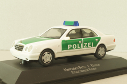 Mercedes-Benz E320 (W210)  Polizei 1995, white/green, B66005728, Herpa 1:43