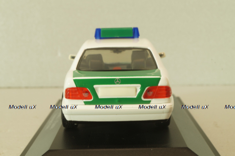 Mercedes-Benz E320 (W210)  Polizei 1995, white/green, B66005728, Herpa 1:43