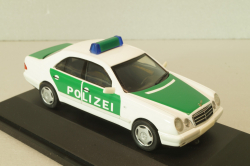 Mercedes-Benz E320 (W210)  Polizei 1995, white/green, B66005728, Herpa 1:43