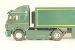 Mercedes-Benz SK 1850 LS tractor with semi-trailer tank "After Eight" 1994, green, 313,  NZG 1:43
