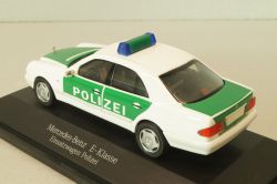 Mercedes-Benz E320 (W210)  Polizei 1995, white/green, B66005728, Herpa 1:43