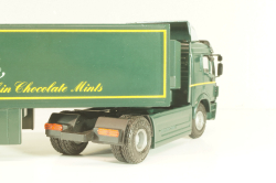 Mercedes-Benz SK 1850 LS tractor with semi-trailer tank "After Eight" 1994, green, 313,  NZG 1:43