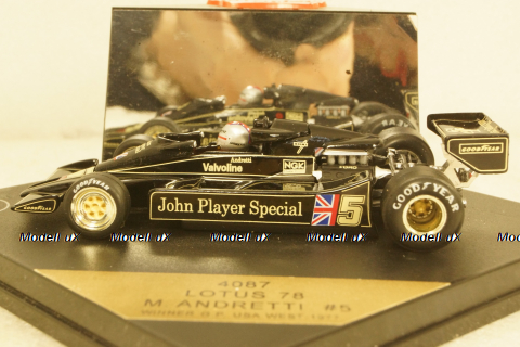 Lotus 78 #5 M. Andretti winner GP USA West 1977, Quartzo 1:43