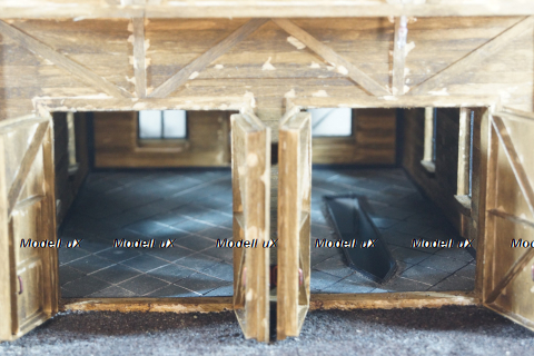 Гараж для грузовых авто с освещением, Garage Models 1:43