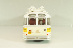 Chausson Vbc-Apurmtt Trolleybus Filobus France 1963, beige, AUTOBUS DAL MONDO №110, Hachette 1:43 Дефект!