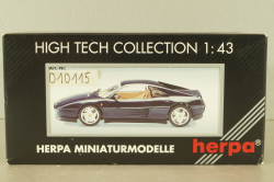 Ferrari 348 tb coupe 1989, dark matt blue, 010115, Herpa 1:43