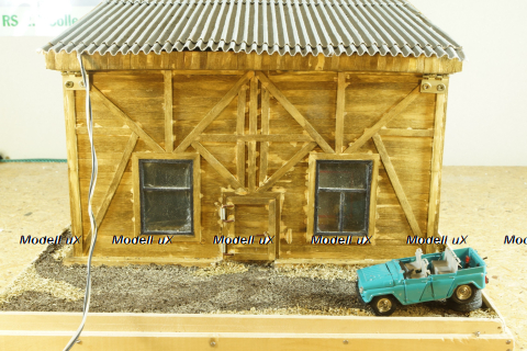 Гараж для грузовых авто с освещением, Garage Models 1:43