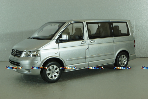 Volkswagen T5 Multivan 2003, silver, 188601, Norev 1:18
