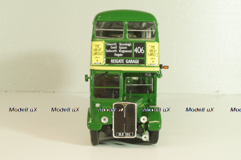 AEC Regent III RT 1947 Regent, bus, green, AUTOBUS DAL MONDO №87, Hachette 1:43 Дефект!